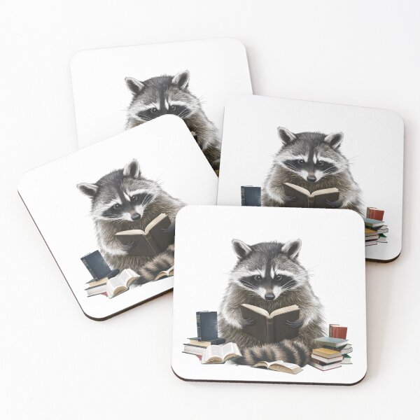 Item preview, Bookish Raccoon Le lecteur ultime designed and sold by zakioury.