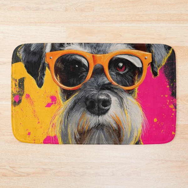 Item preview, Cute dog with orange glasses smiling designed and sold by anytka.