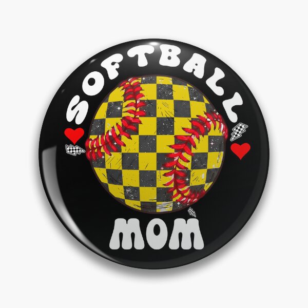 Item preview, Softball Mom Checkered Ball Design designed and sold by LashondaGreen89.
