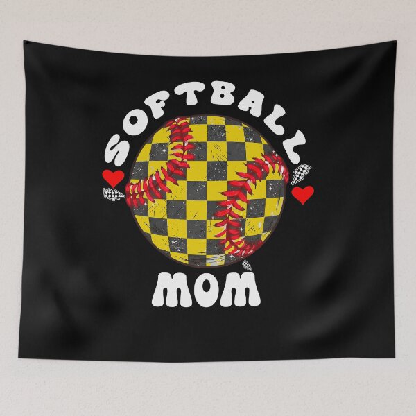 Item preview, Softball Mom Checkered Ball Design designed and sold by LashondaGreen89.