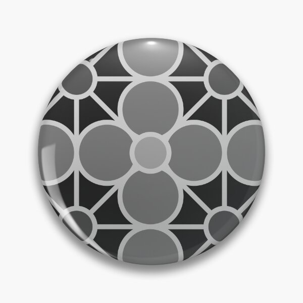 Item preview, Geometric Pattern: Plumeria: Charcoal designed and sold by Red Wolf.