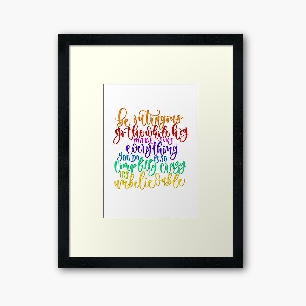 matilda quotes framed prints redbubble