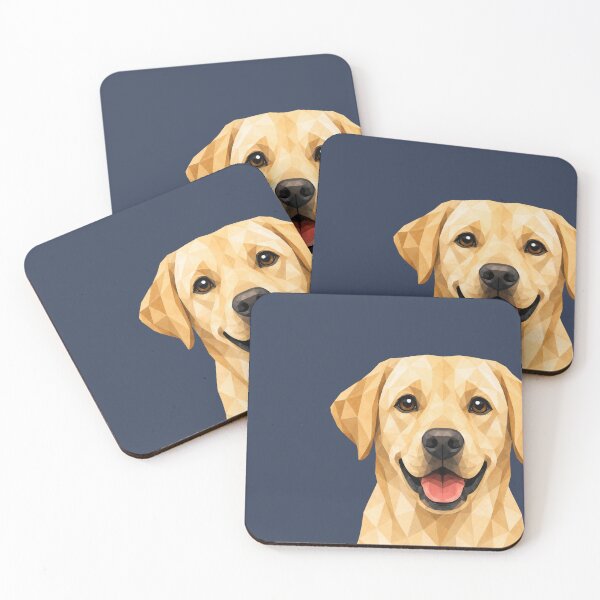 Item preview, Low Poly Labrador Retriever Portrait | Geometric Golden Lab Dog Art designed and sold by ThreadTheory976.