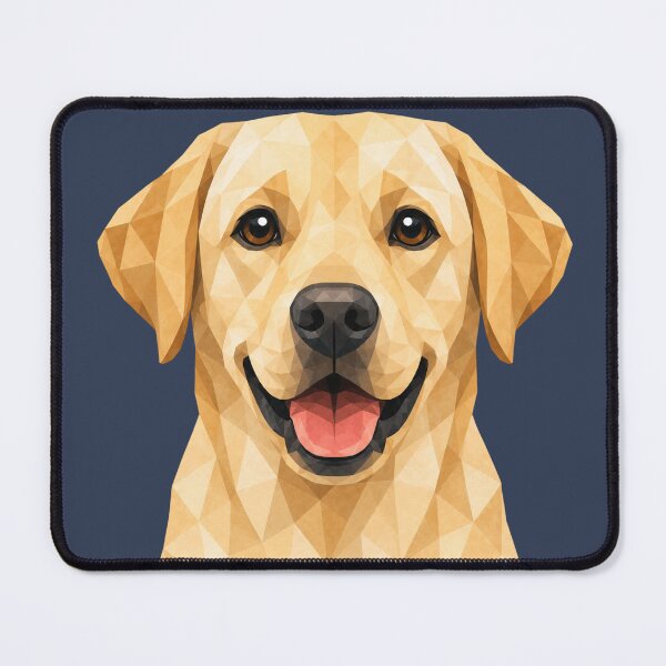 Item preview, Low Poly Labrador Retriever Portrait | Geometric Golden Lab Dog Art designed and sold by ThreadTheory976.