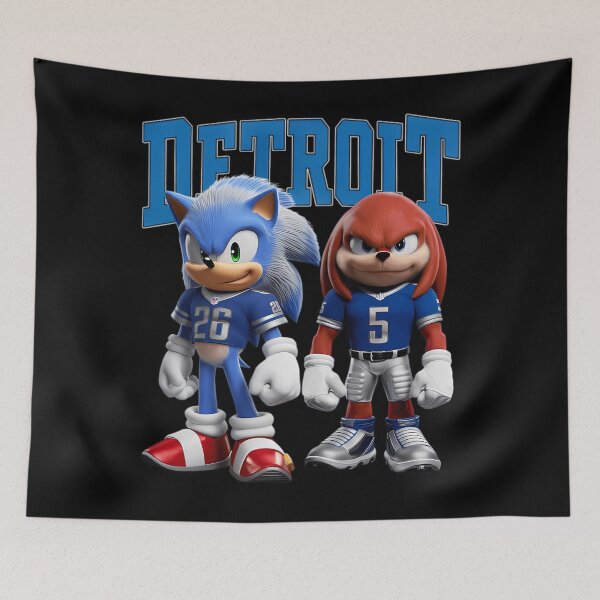 Item preview,  Detroit Lions Sonic And Knuckles  Kt 156  designed and sold by Soratravels.