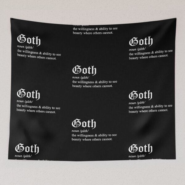 Item preview, Definition of "Goth" designed and sold by SlayPOPShop.