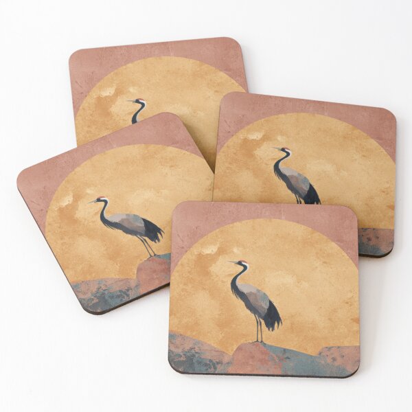 Item preview, Bird stands on rock during sunset designed and sold by anytka.