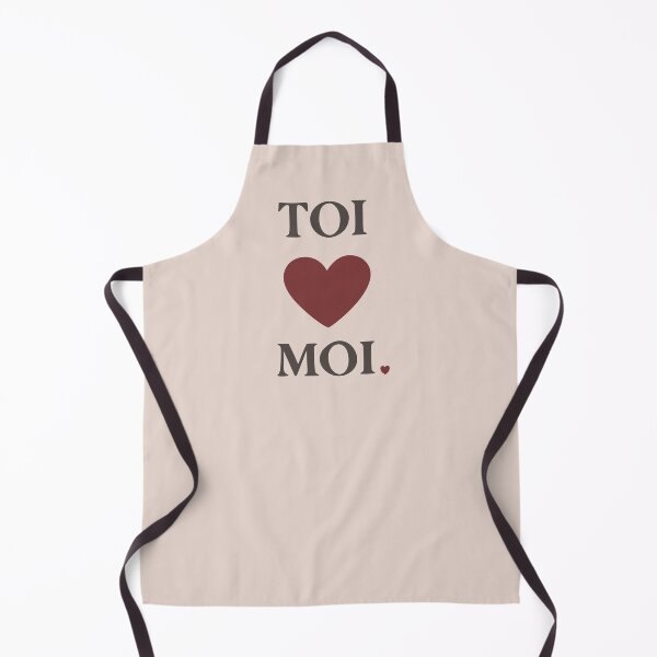 Item preview, Toi x Moi Minimal French Love Typography designed and sold by AbsoluteMotif.
