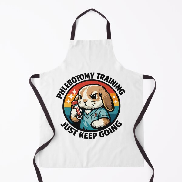 Item preview, Cute Mini Lop Bunny Phlebotomist Retro Vintage Circle Motivational Design for Phlebotomy Training Week Gift designed and sold by ClinicalHubs.