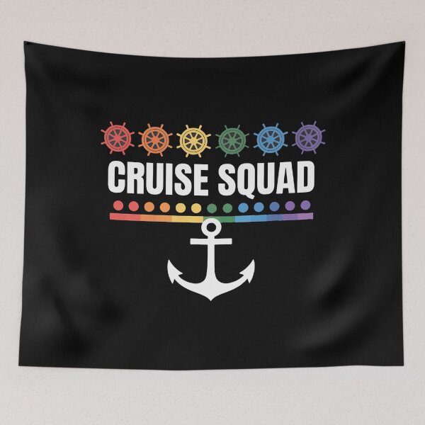 Item preview, Cruise Squad Gay Pride LGBT Tropical Vacation LGBTQ Rainbow designed and sold by SapfireStuArt.
