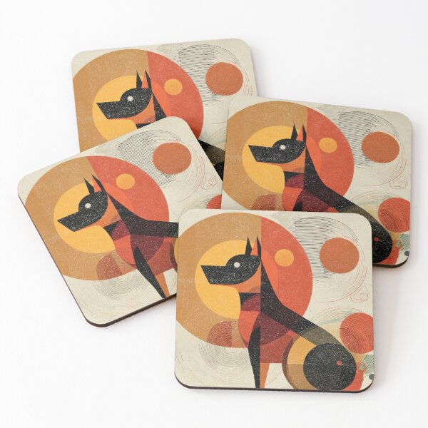 Item preview, Dog in round shapes and colors designed and sold by anytka.