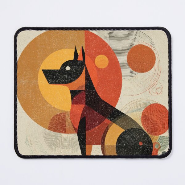 Item preview, Dog in round shapes and colors designed and sold by anytka.