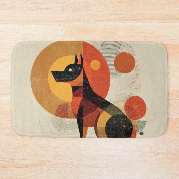 Item preview, Dog in round shapes and colors designed and sold by anytka.