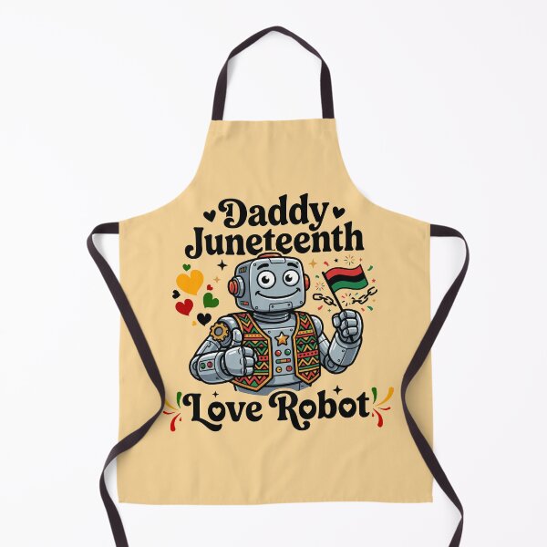 Item preview, Minimal Daddy Juneteenth Love Robot Inspirational Freedom Typography Design for Modern Culture Lovers designed and sold by Im-Ara.