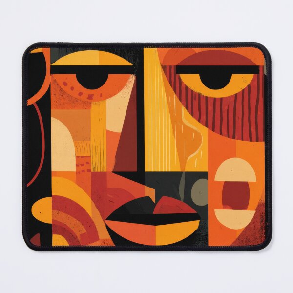 Item preview, Colorful abstract face with shapes designed and sold by anytka.