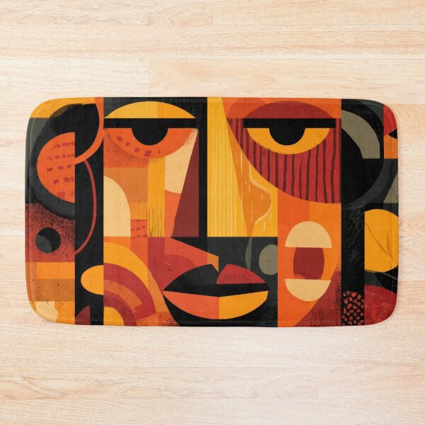 Item preview, Colorful abstract face with shapes designed and sold by anytka.