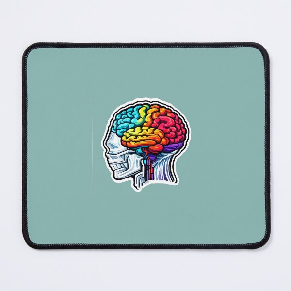 Item preview, Colorful Anatomical Human Brain Art Sticker designed and sold by WX-ST.