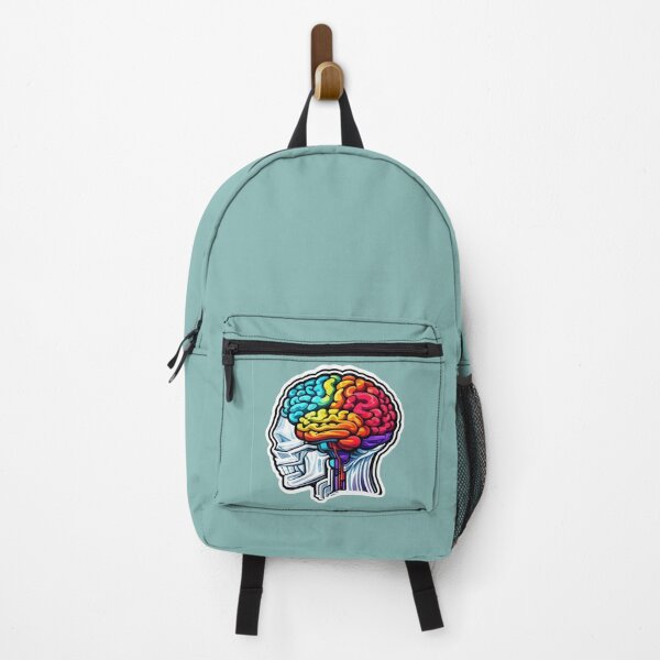 Item preview, Colorful Anatomical Human Brain Art Sticker designed and sold by WX-ST.