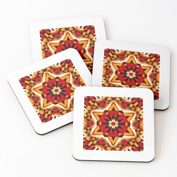 Item preview, Geometric Tribal Mandala Textile Pattern Boho Art Design designed and sold by Kavya Art.