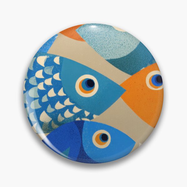 Item preview, Colorful fish swim in a group designed and sold by anytka.