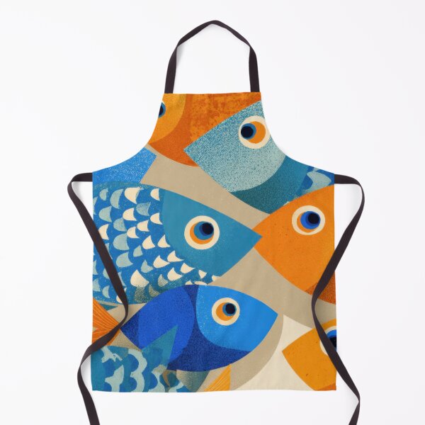 Item preview, Colorful fish swim in a group designed and sold by anytka.