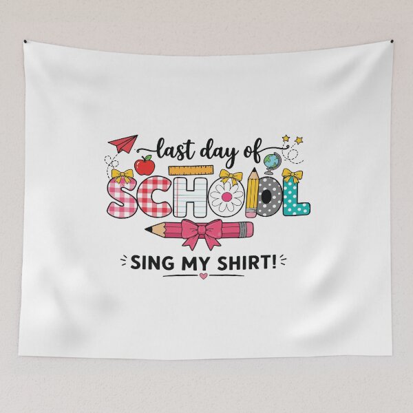 Item preview, Groovy Last Day of School Sign My Shirt Retro Graduation designed and sold by kiralynstration.