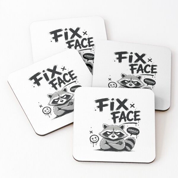 Item preview, Fix Your Face Funny Sarcastic Quote Retro Humor Design designed and sold by kiralynstration.