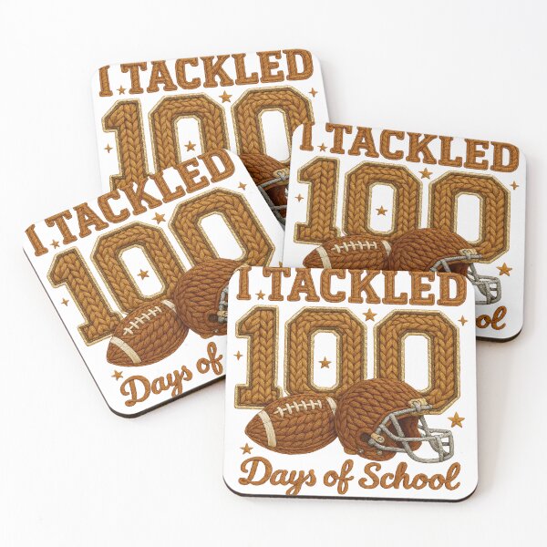 Item preview, Tackled 100 Days Of School designed and sold by DEONDRERONDEL12.