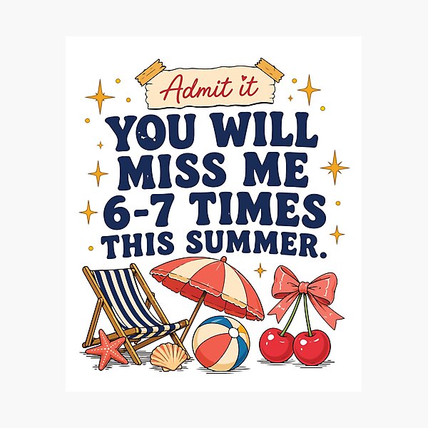 Item preview, Last Day of School Admit It You’ll Miss Me Funny Teacher designed and sold by kiralynstration.