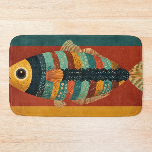 Item preview, Colorful fish on a flag designed and sold by anytka.