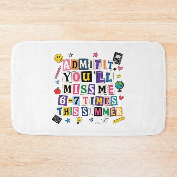 Item preview, Admit It You’ll Miss Me Funny Teacher Matching School Retro designed and sold by kiralynstration.