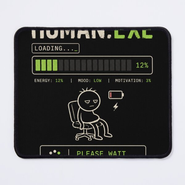 Item preview, Human Loading Screen Funny Tech Minimal Design designed and sold by The craft.