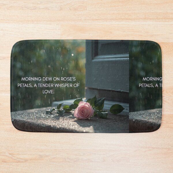 Item preview, Morning Dew on Pink Rose in Gentle Rain designed and sold by bhadxogshopping.