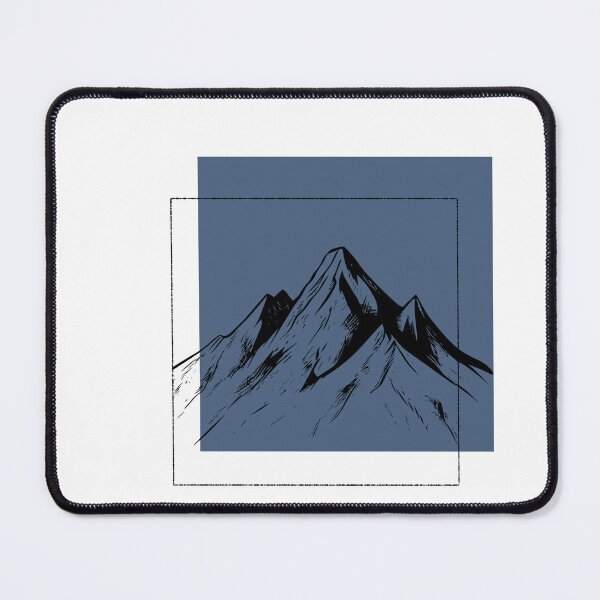 Item preview, Minimalist Black Mountain Peak Landscape Illustration designed and sold by Atlasoloji.