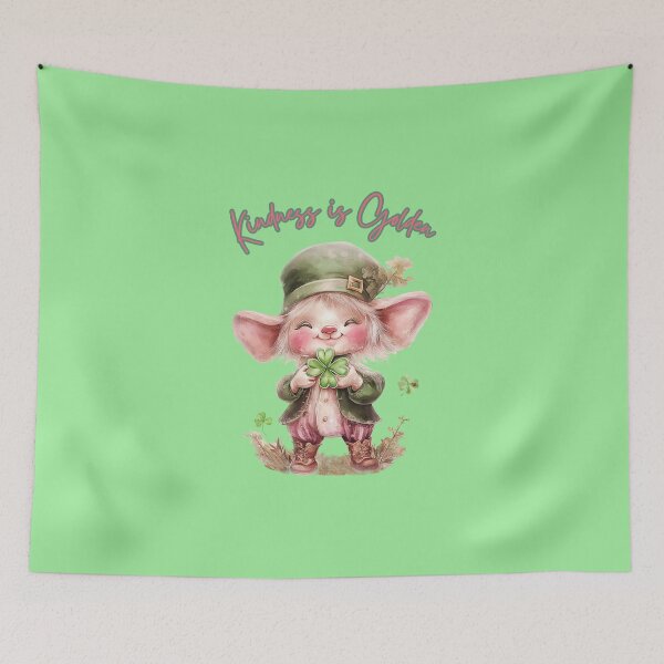 Item preview, Lucky Leprechaun "Kindness is Golden" St. Patrk’s Art designed and sold by illeN-Art-World.