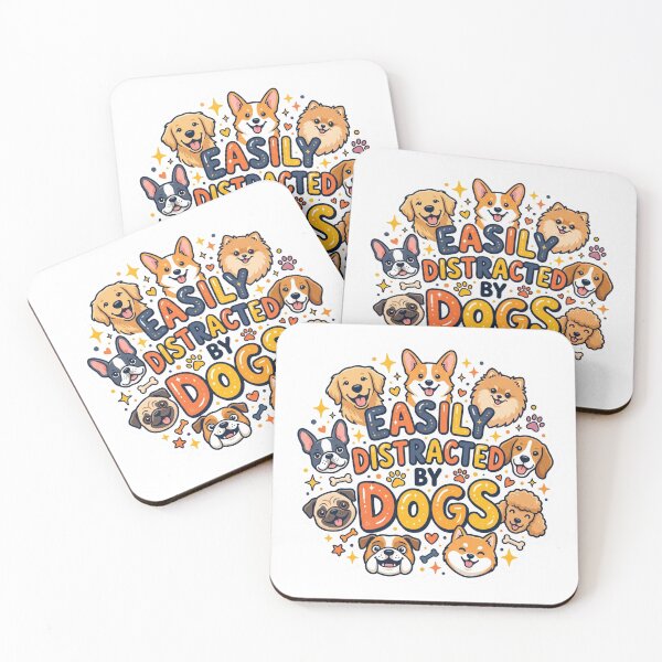 Item preview, Dog Lover Easily Distracted By Dogs  Tags designed and sold by pradeepvisuals.