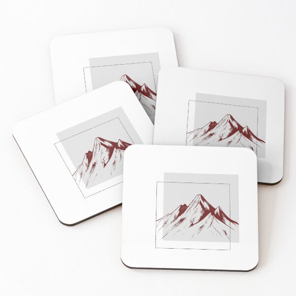 Item preview, Vintage Mountain Sketch - Earth Tone Nature Illustration designed and sold by Atlasoloji.