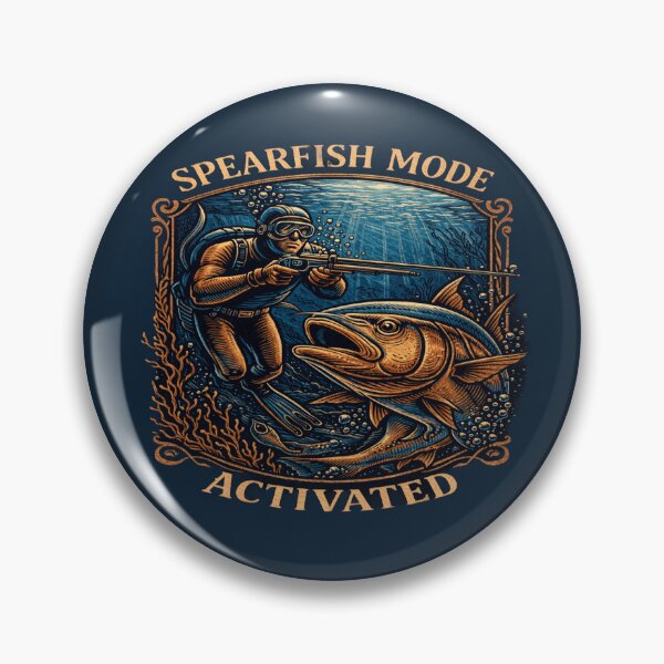 Item preview, Spearfish Mode Activated – Vintage Spearfishing Diver Tee designed and sold by ArthUpscale.