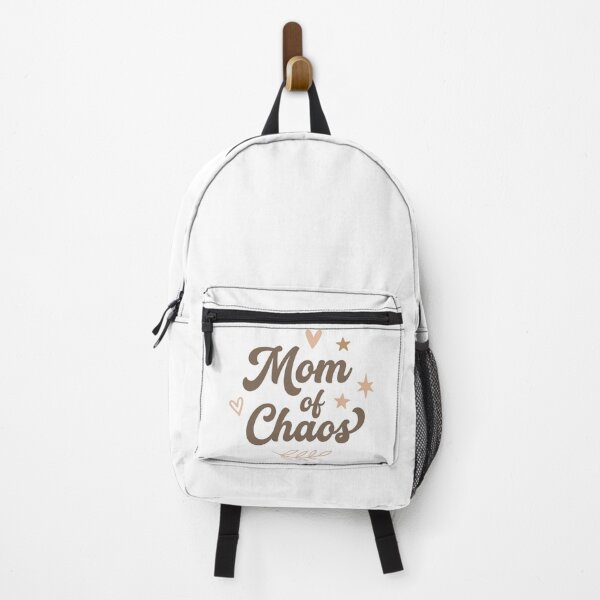 Item preview, Mom of Chaos |Design Retro Boho Script | Cute Mom Life Humor Quote Sticker Print designed and sold by CUTE & FUN CREATIONS.