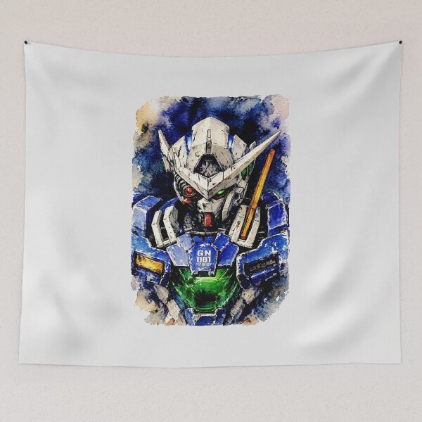 Item preview, Gundam Exia repair gundam00 setsuna f sei artwork watercolour designed and sold by sabartgunpla.