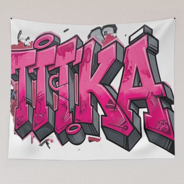Item preview, Bold Pink 3D Graffiti Style Street Art Lettering designed and sold by ArtisticDesignsbyLinda.