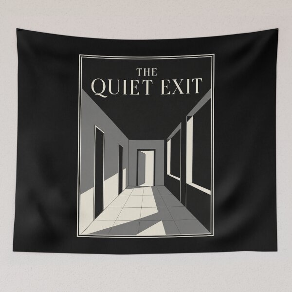 Item preview, The Quiet Exit T-Shirt – Minimalist Liminal Corridor Art designed and sold by Lyfeinsights.