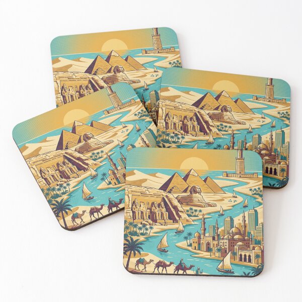 Item preview, Vintage Egypt Travel Poster: Magical Oasis Adventure designed and sold by M.Store.