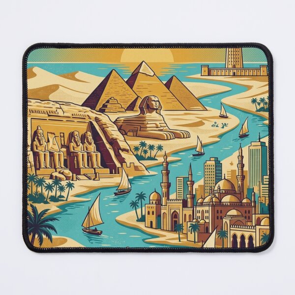 Item preview, Vintage Egypt Travel Poster: Magical Oasis Adventure designed and sold by M.Store.