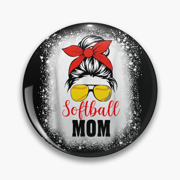 Item preview, Softball Mom Messy Bun Design designed and sold by LashondaGreen89.