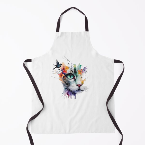 Item preview, Colorful Surreal Cat Face Garden Art designed and sold by Pani Kara.
