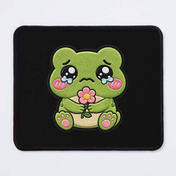 Item preview, Crying Baby Frog Embroidery Patch designed and sold by ColorSplash123.