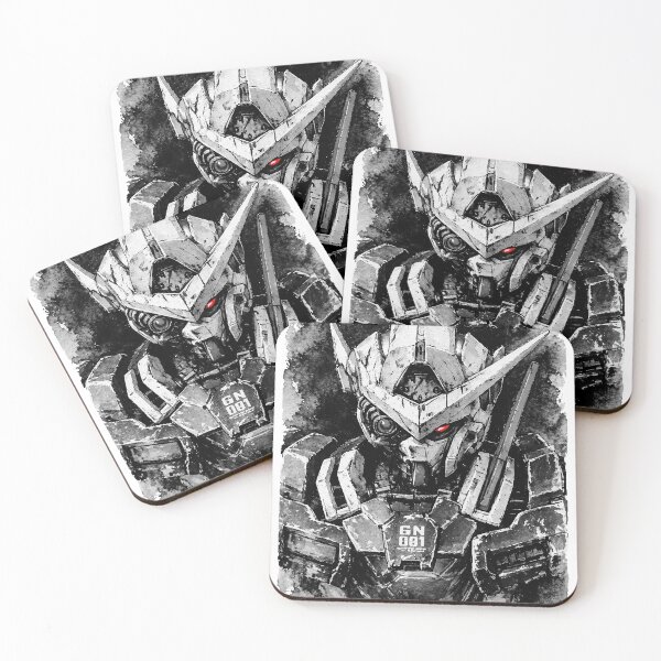 Item preview, Gundam Exia repair gundam00 setsuna f sei artwork watercolour black white  designed and sold by sabartgunpla.