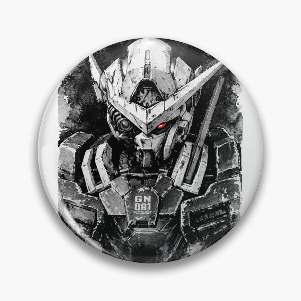 Item preview, Gundam Exia repair gundam00 setsuna f sei artwork watercolour black white  designed and sold by sabartgunpla.
