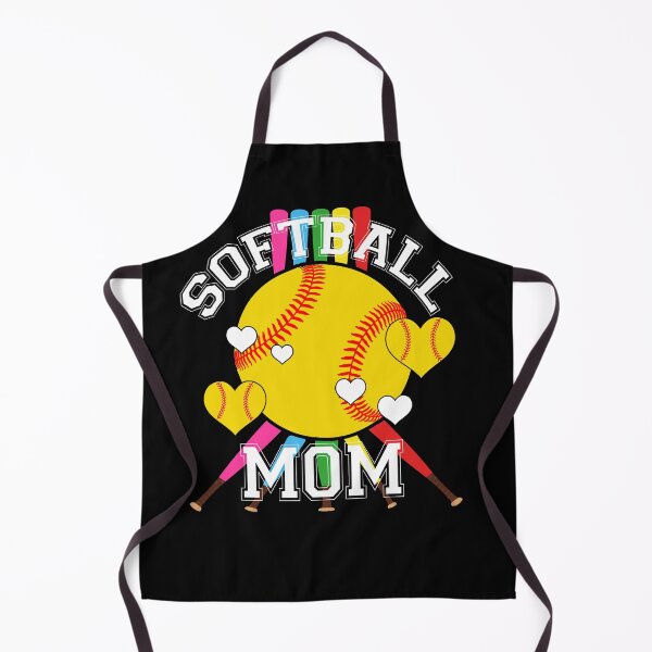Item preview, Colorful Softball Mom Heart Bat Design designed and sold by LashondaGreen89.